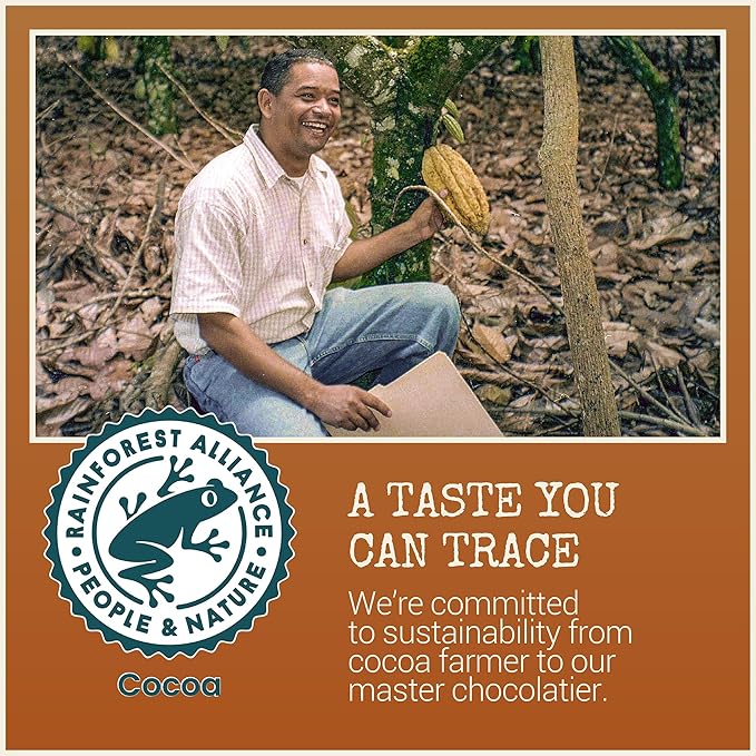 Chocolove Almond Butter Cups in Dark Chocolate | 55% Cocoa | Creamy &amp Rich | Crafted with Belgian Dark Chocolate | Non-GMO 1.2 oz per pack (10 2-packs)