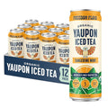 Freedom Fluid Organic Yaupon Iced Tea – Tangerine Mint | Herbal Tea Drink | Lightly Sweetened Low Sugar Low Calories Real Brewed Tea Clean Ingredients Antioxidant Rich Natural Caffeine 12 Pack