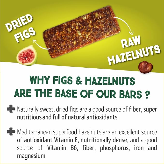 Happy Village Organic Mini Fig &amp Nut Bars VARIETY (24 Packs 0.7 OZ each) No Refined Sugar Kosher Non-GMO Gluten Free Vegan Good Source of Fiber Snack Bars (8 Tart Cherry 8 Fig 8 Strawber