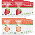 Nature's Turn Freeze-Dried Fruit Snacks Strawberry and Peach Crisps Pack of 24 (0.53 oz Each)