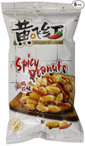 HuangFeiHong 6 Count Spicy Crispy Peanut 3.38 oz.