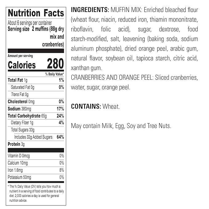 Krusteaz Variety PackCinnamon Swirl Crumb(21 oz)Cranberry Orange Muffin Mix (18.6 oz)Wild Blueberry Muffin Mix (17.1 oz) (3 CT)