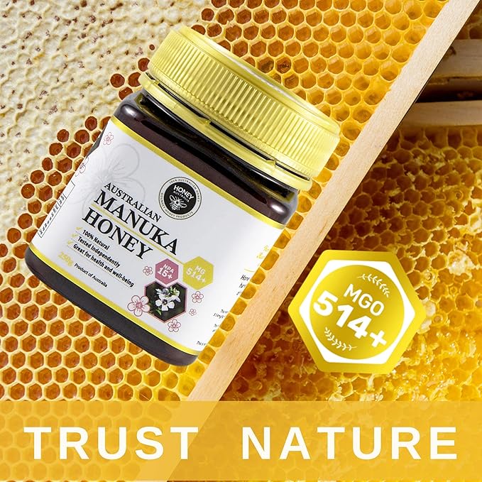 Manuka Honey MGO 514+ 8.8 Oz and Reserve Range Manuka MGO 30+ 14.5 Oz Bundle