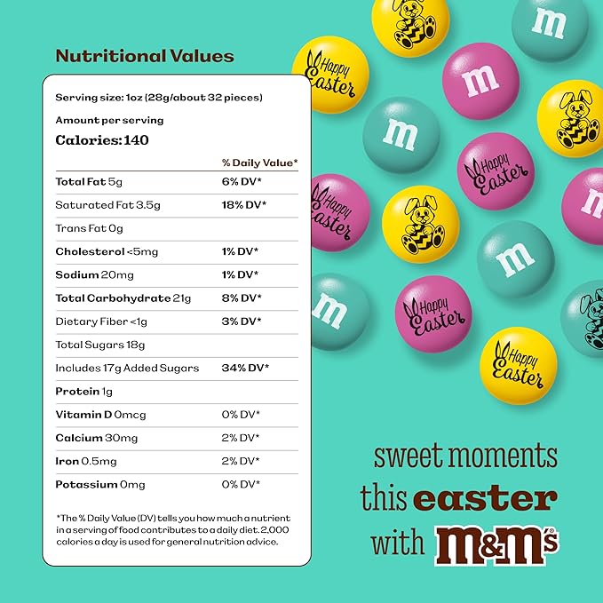 M&ampM'S WORLD Easter Milk Chocolate Candy Favors Festive Spring Themed Treats in sharable favor packs Perfect for Egg Hunts Basket Fillers Party Favors and Seasonal Snacking