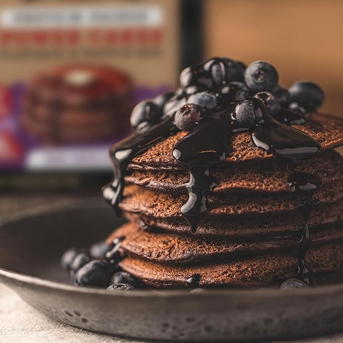 Kodiak Cakes Protein Pancake Power Cakes Flapjack and Waffle Baking Mix Dark Chocolate 18 Ounce (Pack of 6)