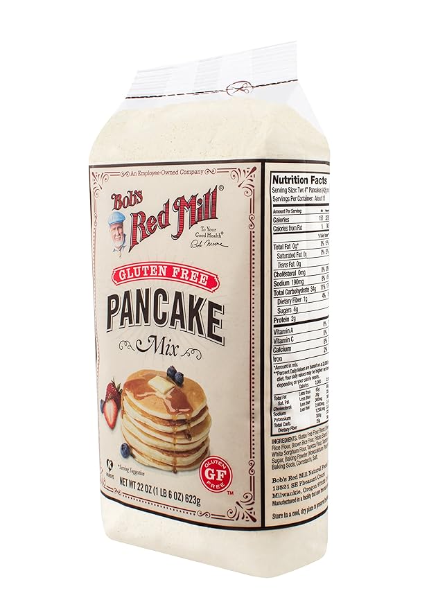Bob's Red Mill Gluten Free Pancake Mix 22-ounce (Pack of 4)