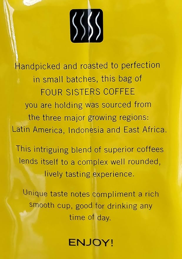 Four Sisters Coffee 100% Arabica Ground Coffee 1.5 Pounds - Morning Blend