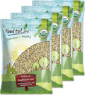 Food to Live Organic Hemp Seeds 44 Pounds – Non-GMO Raw Hearts Hulled Shelled Kosher Vegan Bulk Low Carb Low Sodium Good Source of Protein &amp Iron Great for Oatmeal Product of China