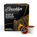 Brooklyn Beans Maple Sleigh Gourmet Coffee Pods - Compatible with Keurig 2.0 K Cup Brewers 40 Count Maple Flavored