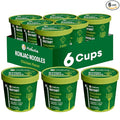 Hethstia Konjac Noodle Chicken Soup 6-Pack Instant Shirataki Noodle Soup Cups - Low-Calorie Sugar-Free Low-Carb Gluten-Free 34.32 oz Vegan Konjac Pho Pasta Chicken Broth Healthy Asian Noodles