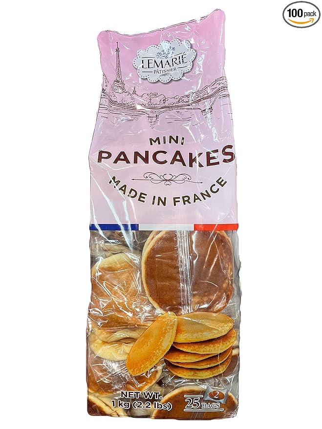 French Mini Pancakes 25 CT 2.20 LBS - pack of 4