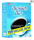 NatraTaste Blue Zero Calorie Sweetener Bulk Sugar Substitute for Coffee Iced Tea Lemonade Hot &amp Cold Drinks Baking Cooking Low Carb Vegan Sugar Alternative 120 Packets Value Box (12 pack