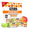 That’s it. Mango Lime Energy Mini Bars | 100mg Natural Caffeine |Mango Lime| Allergy-Friendly Nut Free Organic Non-GMO Gluten-Free Snacks | 15 Count