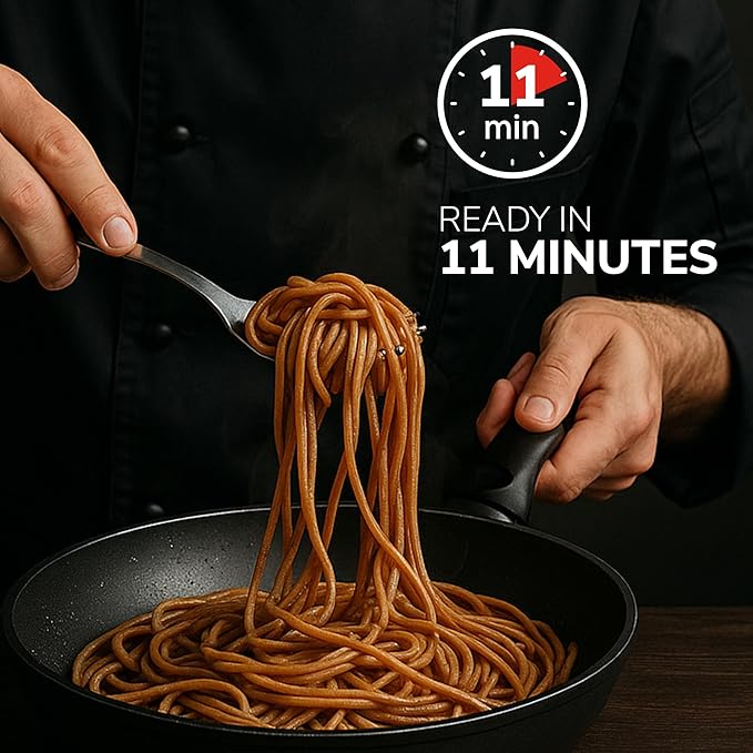 Garofalo - High Protein Spaghetti Pasta | Premium Durum Wheat Semolina with 19g Protein &amp 12g Fiber | Italian Made Bronze-Drawn PGI Certified (16 oz 6-Pack)