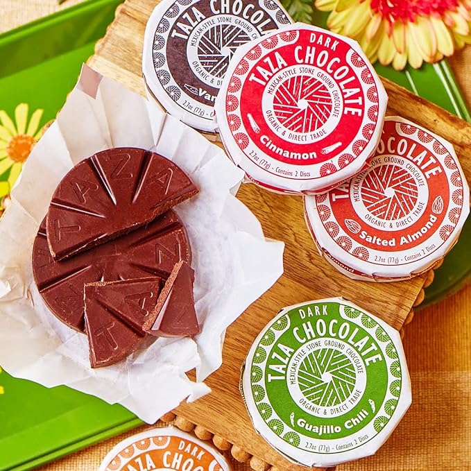 Taza Chocolate Organic Mexicano Disc 55% Dark Chocolate Coffee 2.7 Ounce (12 Count) Vegan