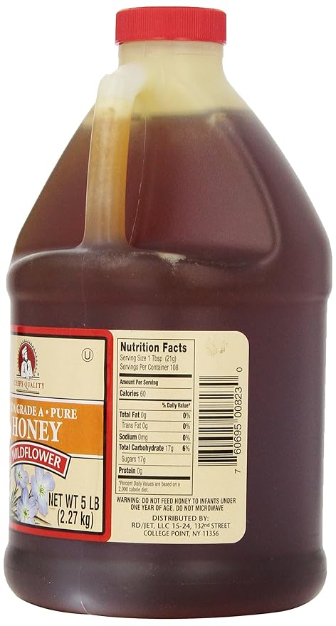 Chef's Quality: Wildflower Honey 5 Lb.