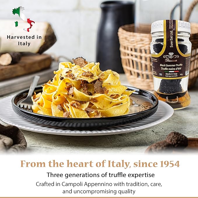 Diamante Italy Whole Black Truffle Black Summer Truffle (tuber aestivum Vitt.) without the addition of preservatives Product of Italy - 40g