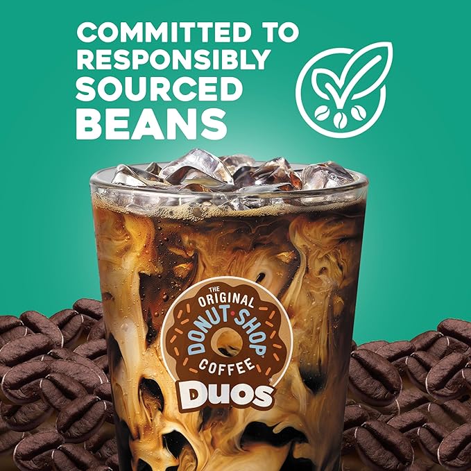 The Original Donut Shop Iced Duos Cookies + Caramel Coffee Keurig Single Serve K-Cup Pods 24 count