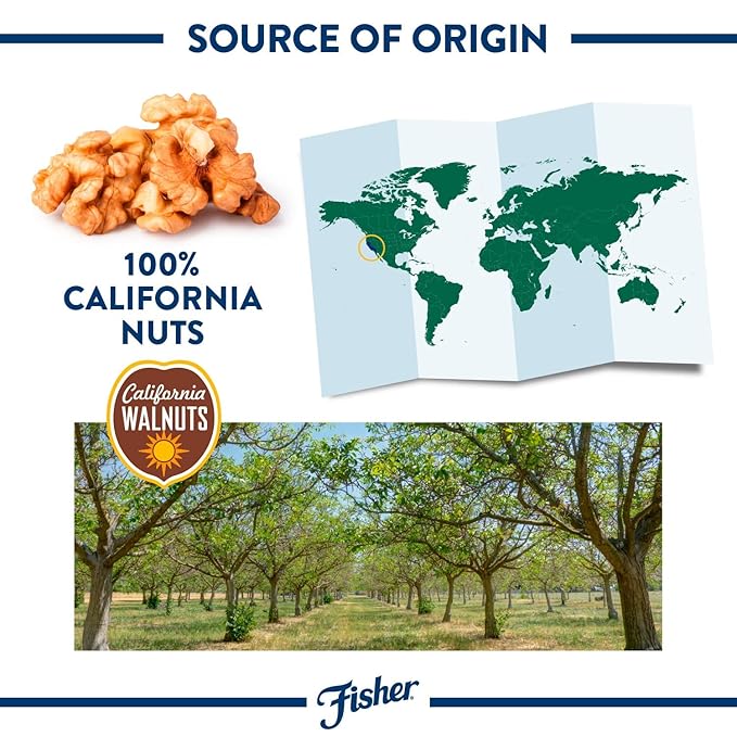 Fisher Chef's Naturals Pecan Halves 24 oz (1 pack) + Fisher Chef's Naturals Walnut Halves &amp Pieces 2 lb (1 pack)