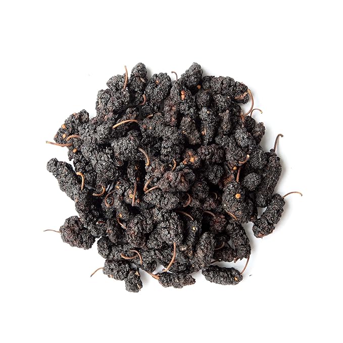 Food to Live Organic Dried Black Mulberries 2 Pounds – Non-GMO Raw Fruit Unsulfured Unsweetened Vegan Mulberry in Bulk. Great for Snacking Desserts and Granola. No Sugar Added. Morus nigra