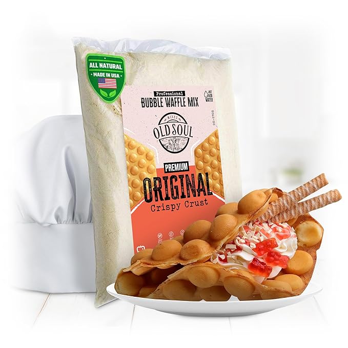 OldSoul Baking Mix | Dough Mix | Bubble Waffle Batter Mix | Original Flavor (5 Lbs Traditional)