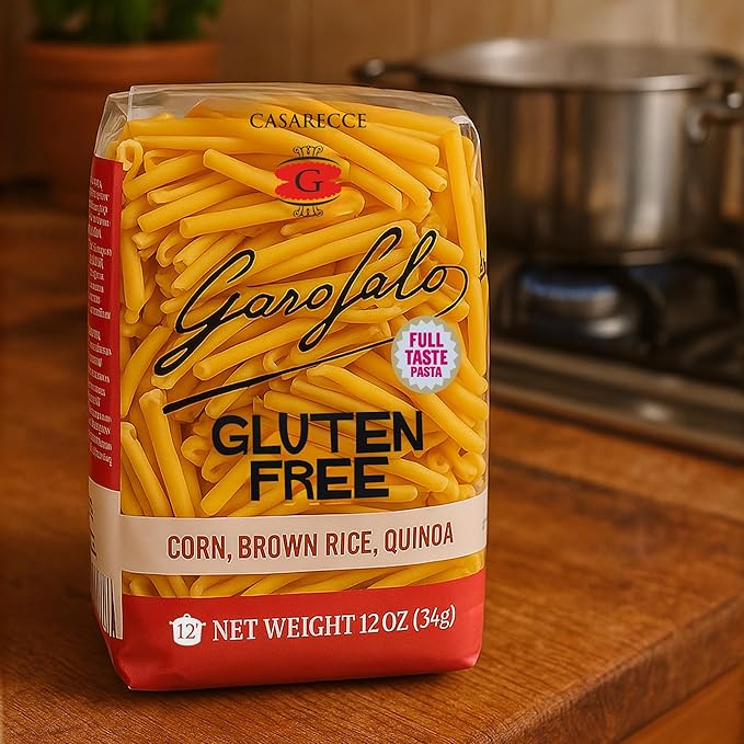 Garofalo - Premium Gluten-Free Casarecce Pasta Italian Made Corn Rice Potato &amp Quinoa Blend Bronze-Drawn Al Dente (6 pack)