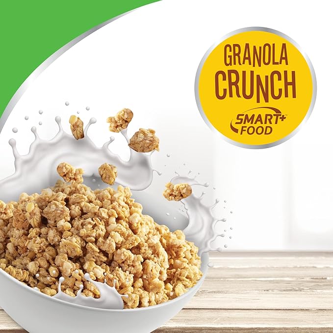 FUTURELIFE Smart Food Crunch Granola | 700g/24.7oz | 7g Protein | High Energy | Contains Probiotics | Rolled Oats | High In Dietary Fiber | (Honey 4)