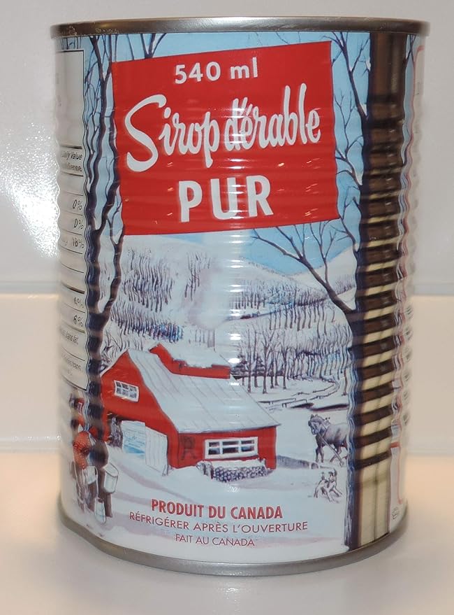Decacer Pure Maple Syrup 1 Medium 540ml/18.26oz. Can(8pk) (Imported from Canada)