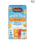 Celestial Seasonings Cold Brew Iced Tea Citrus Sunrise Caffeine Free 18 tea bags (Pack of 6)