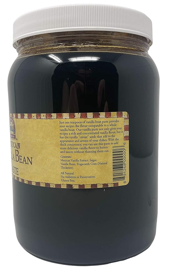 Blue Cattle Truck Trading Co. Gourmet Mexican Vanilla Bean Paste Half Gallon 64 Ounce