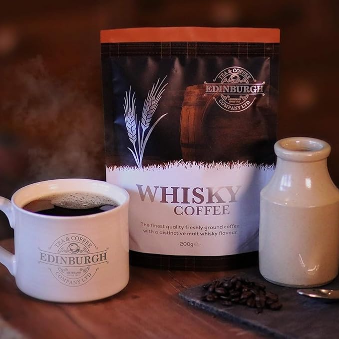 Edinburgh Tea &amp Coffee Company Whisky Flavored Ground Coffee 7oz Bag (Pack of 3)