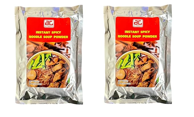 AquaNation Listing For A.C. Products Instant Spicy Noodle Soup Powder [ผงปรุงก๋วยเตี๋ยวเรือสำเร็จรูป] 8oz (230g) – Authentic Thai Boat Noodle Seasoning – Quick &amp Easy Preparation – Bold Flavor – I