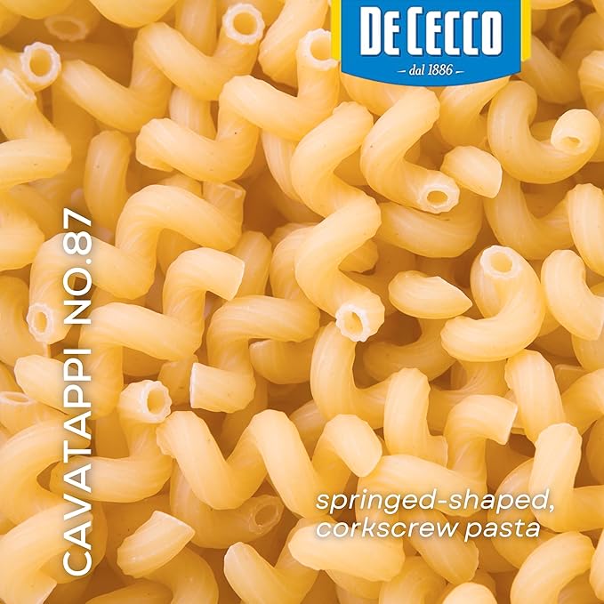 De Cecco Cavatappi No. 87 Pasta 16 Oz (Pack of 12) Authentic Slow Dried Made with Durum Wheat Versatile Pasta for Sauces &amp Recipes Made in Italy