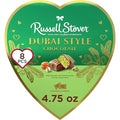 RUSSELL STOVER Valentine's Day Dubai Style Milk Chocolate Candy Pistachio &amp Kataifi Heart Gift Box 4.75 oz.