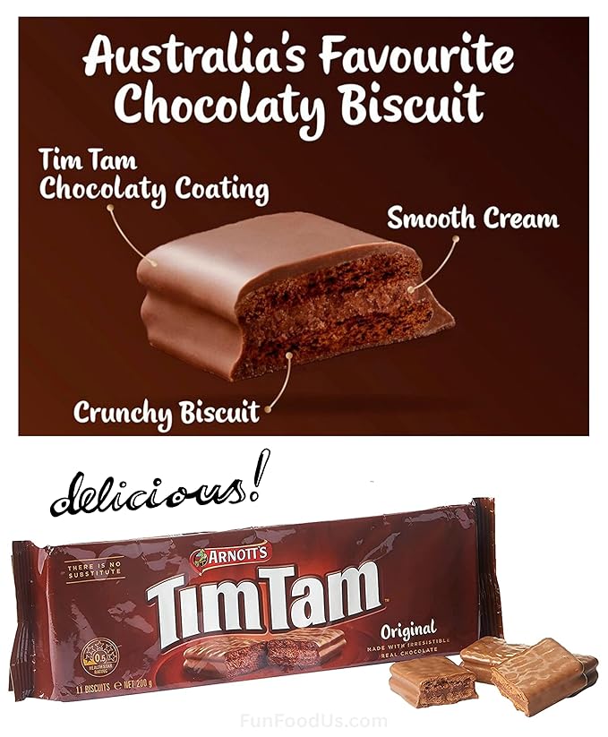 Sampler Tim Tam Choc Cookie Biscuits (Value 3 Packs) Original Choc Extra Chocolaty Dark Mint Aussie Made &amp Loved