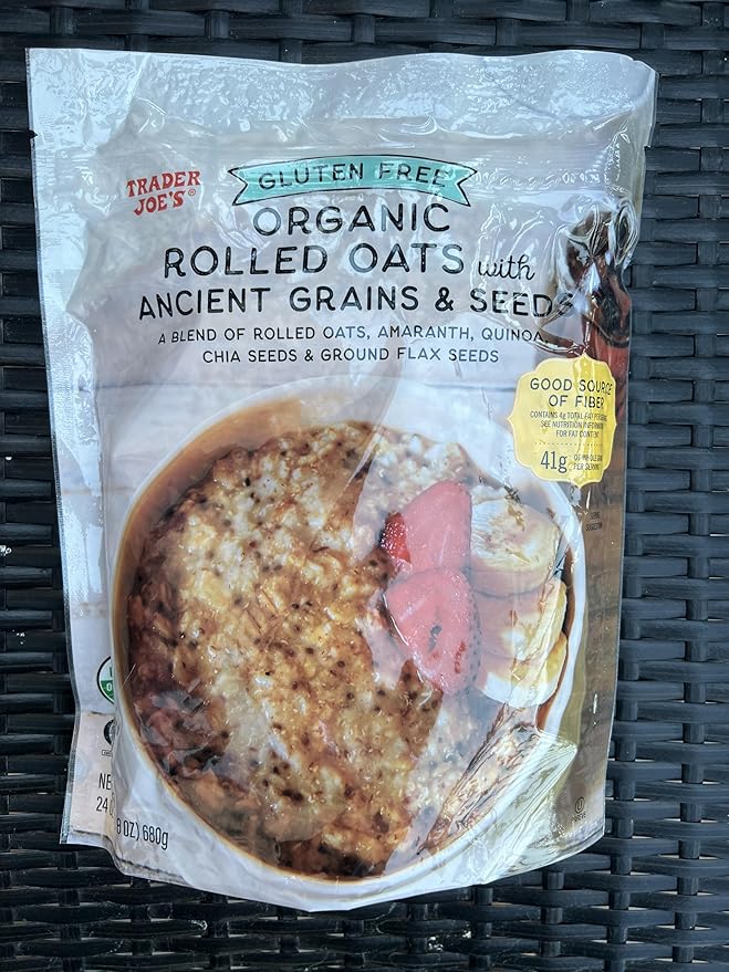 Trader Joe's Organic Rolled Oats with Ancient Grains and Seeds Gluten Free (24 oz)