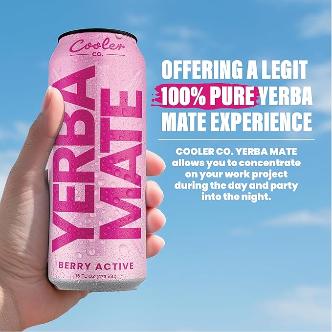 COOLER CO 12 PACK YERBA MATE (12 Pack Berry Active)