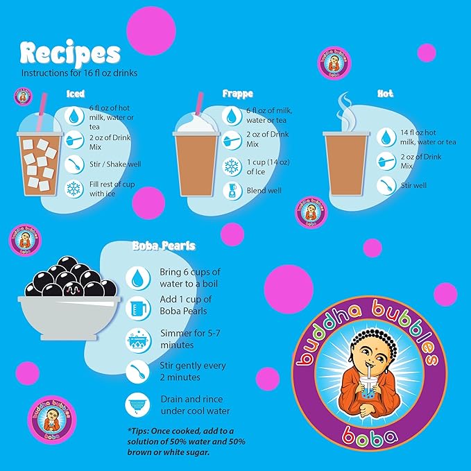Premium THAI ICED TEA Boba/Bubble Tea Drink Mix Powder By Buddha Bubbles Boba 1 Kilo (2.2 Pounds) | (1000 Grams)