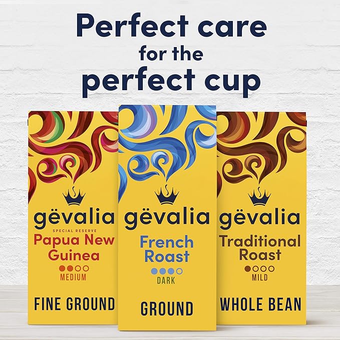 Gevalia French Roast Dark Roast Ground Coffee (12 oz Bags Pack of 6)
