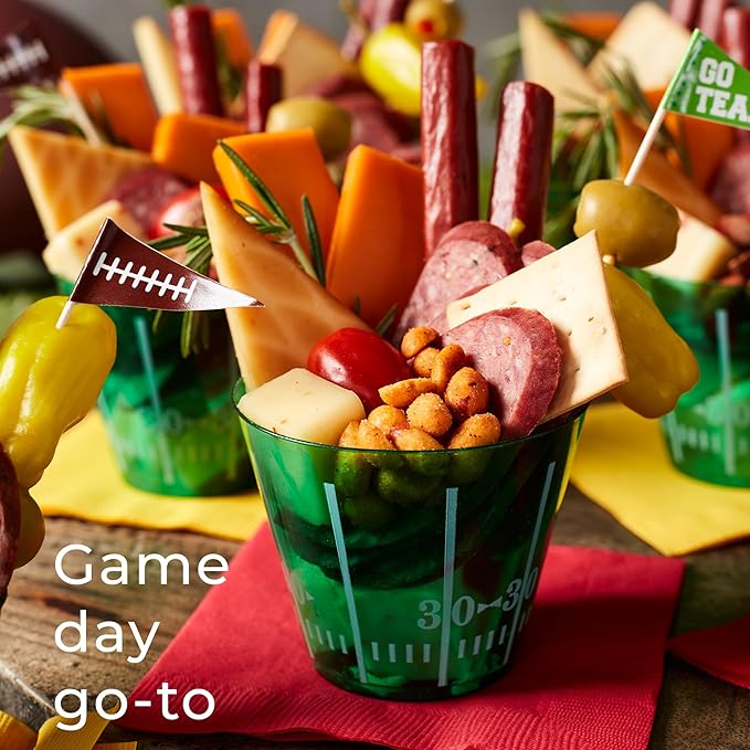 Hickory Farms Beef Sticks 6-Pack | High-protein snack gluten free meat sticks for snacking made with premium beef good for camping hiking lunch college care packages