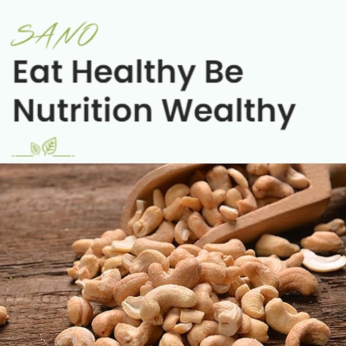 Sano Nuts 4LB Raw Cashew - West African Origin Raw Unsalted Cashews Nuts - Fresh &amp Unroasted Cashews - 100% Natural Grown Kosher Vegan - 4 Pounds of Raw Organic Cashew Pieces