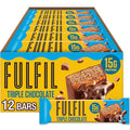 FULFIL Protein Snack Bars Flavored Triple Chocolate Gluten Free with 15g Protein Pantry Staples 12 Count