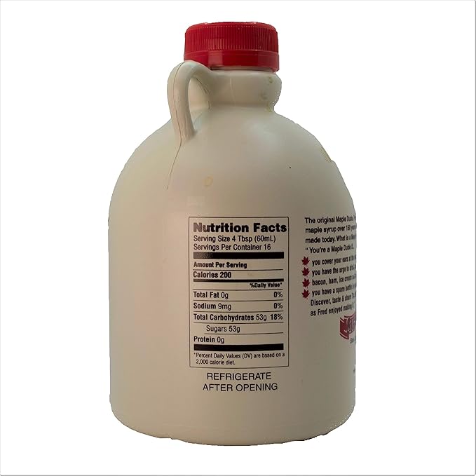 The Maple Dude - Pure Maple Syrup - (Large 32oz - Quart) | Natural | Made in Wisconsin | Great for Pancakes/Waffles