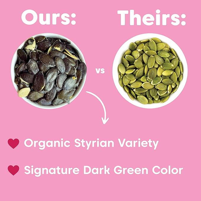 Wilderness Poets Organic Heirloom Pumpkin Seeds - Styrian Variety No Shells Naturally Hulless. Unsalted Bulk Size Grown in Oregon USA or Europe (32 Ounce - 2 Pound)