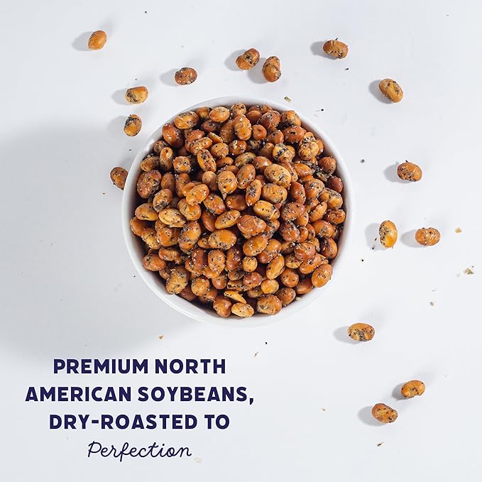 Standing Tall Roasted Soybean – Salt &amp Pepper – 12g protein 2g fiber 0g sugar Plant-Based Vegan Snack Gluten-Free Non-GMO 3 Count Variety Pack 5oz Each (Salt &amp Pepper)