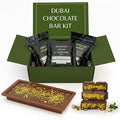 Dubai Chocolate Bar Kit Master Make at Home Set with Pistachio Cream Tahini Mix Dried Kataifi Milk Choco Melting Wafers Jumbo Bar Mold &amp Step-by-Step Guide – Unique Premium Gift for Dessert Lo