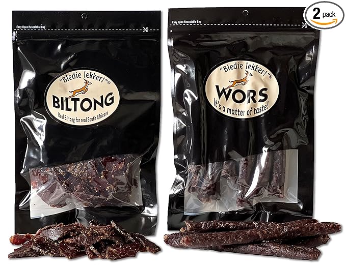 Bledie Lekker® Biltong Droewors Bundle (8oz + 8oz) real South African style