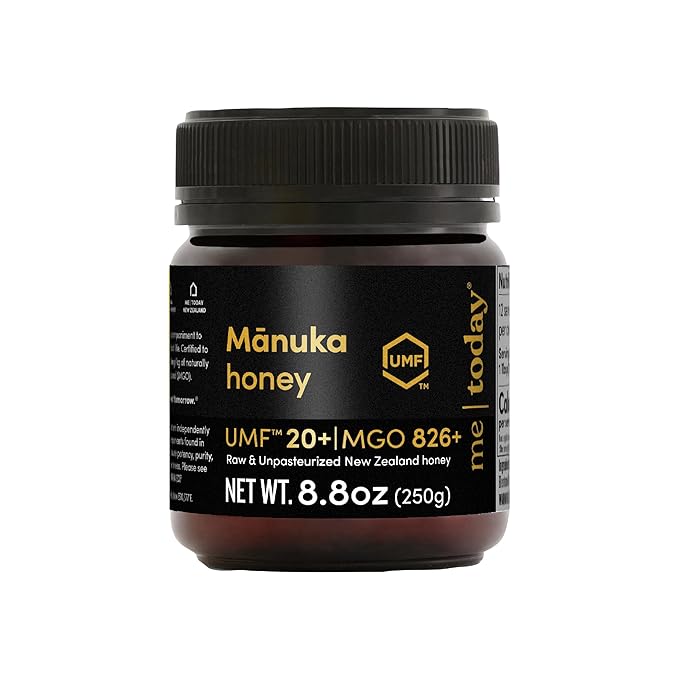 Me Today Manuka Honey UMF 20+/MGO 826+ from New Zealand Authentic Raw &amp Unpasteurized Honey | Raw Manuka Honey for Daily Wellness Support | Delicious Honey Crafted by Bees in 8.8oz
