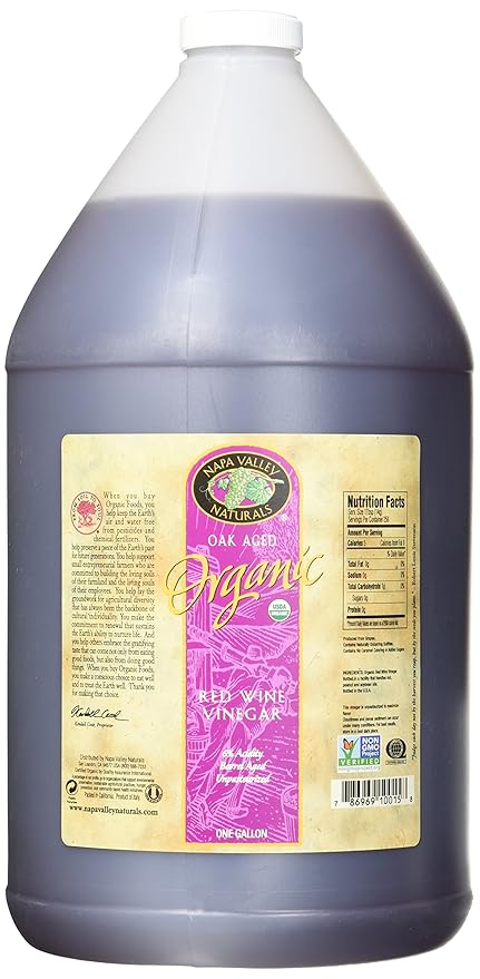 Napa Valley Naturals Organic Red Wine Vinegar 128 Ounce