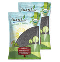 Food to Live Organic Black Sesame Seeds 16 Pounds Non-GMO Raw Unhulled Kala Til Seeds Unroasted Kosher Vegan Bulk. Good Source of Calcium Iron and Dietary Fiber. For Sesame and Tahini Paste.